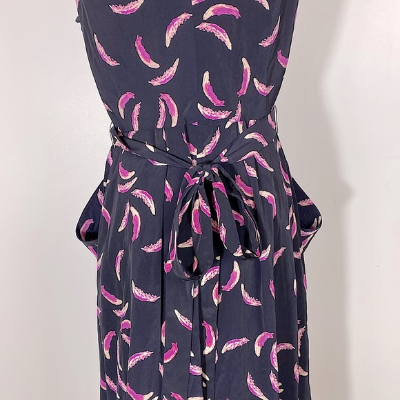 Yoana Baraschi feather dress with front pockets size 6 - Picture 7 of 16